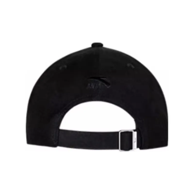 Anta Life Collection Polyester Elastane Twill Brushed Fabric Blend Baseball Caps Unisex Basic Black-2