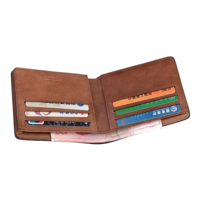 Hush Puppies Cow Leather Wallet Men's Yellow Brown-4
