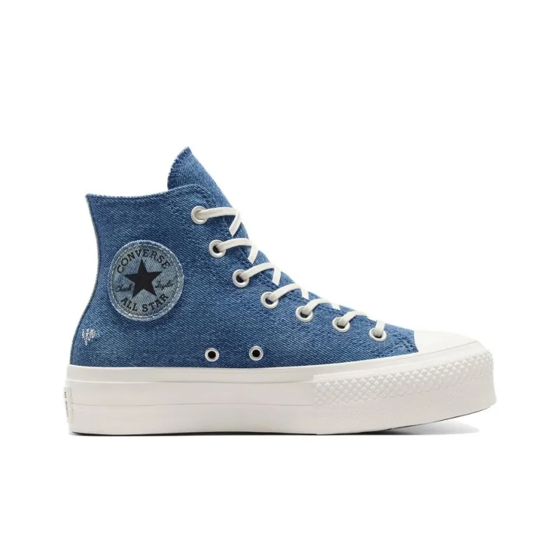Converse Women's Chuck Taylor All Star Lift High 'Denim Navy Stars' Women's-2
