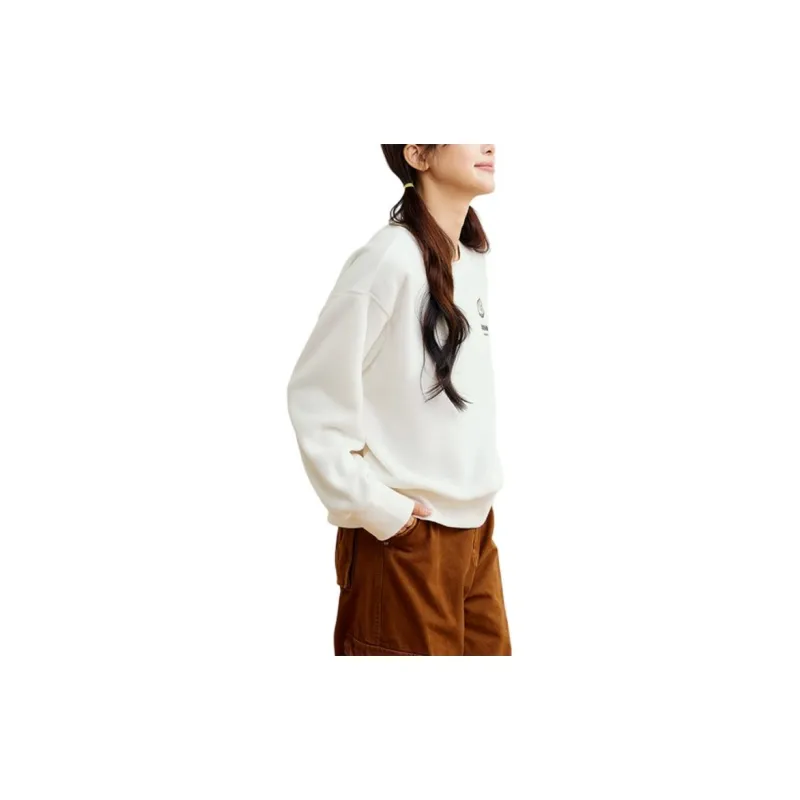 361° x XIAOLIUYA LIANMINGKUAN Sweatshirt Women's Cream White-3
