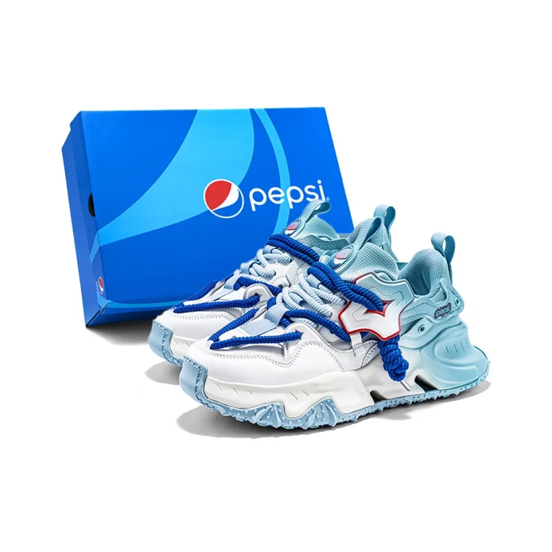 Pepsi Jelly Color Series Cushioned Slip-Resistant Abrasion-Resistant Low-Top Chunky Sneakers Unisex Exclusive Box-42