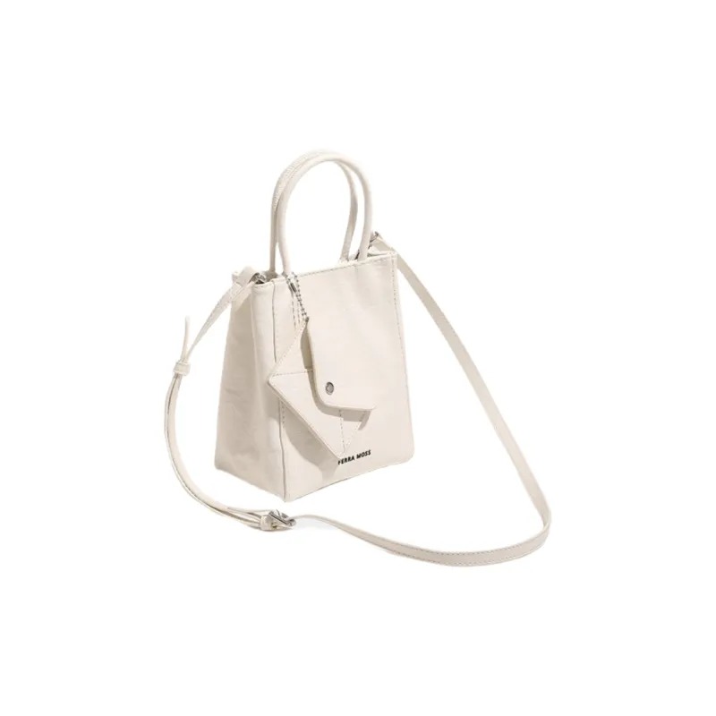 NOMK PU Handbag Tote Shoulder Bag Crossbody Bag Women's Black/Milk White/Laser Silver-4