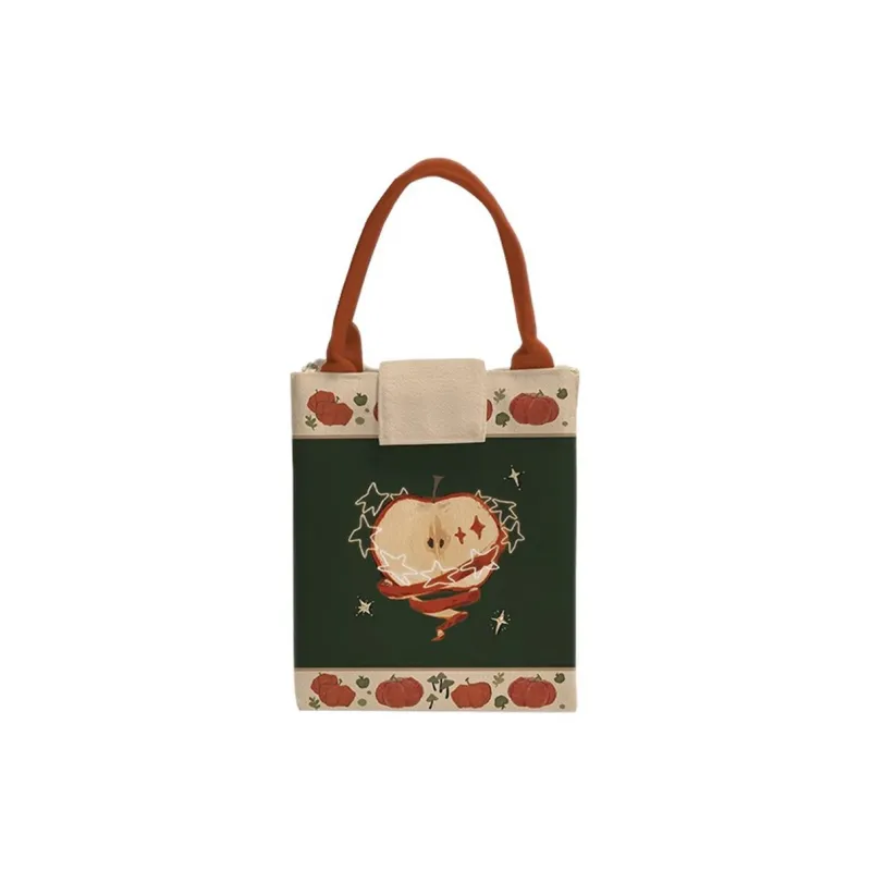 AOSONG Suede Tech Fabric Handbag Small Size Unisex Ink Night Apple-2