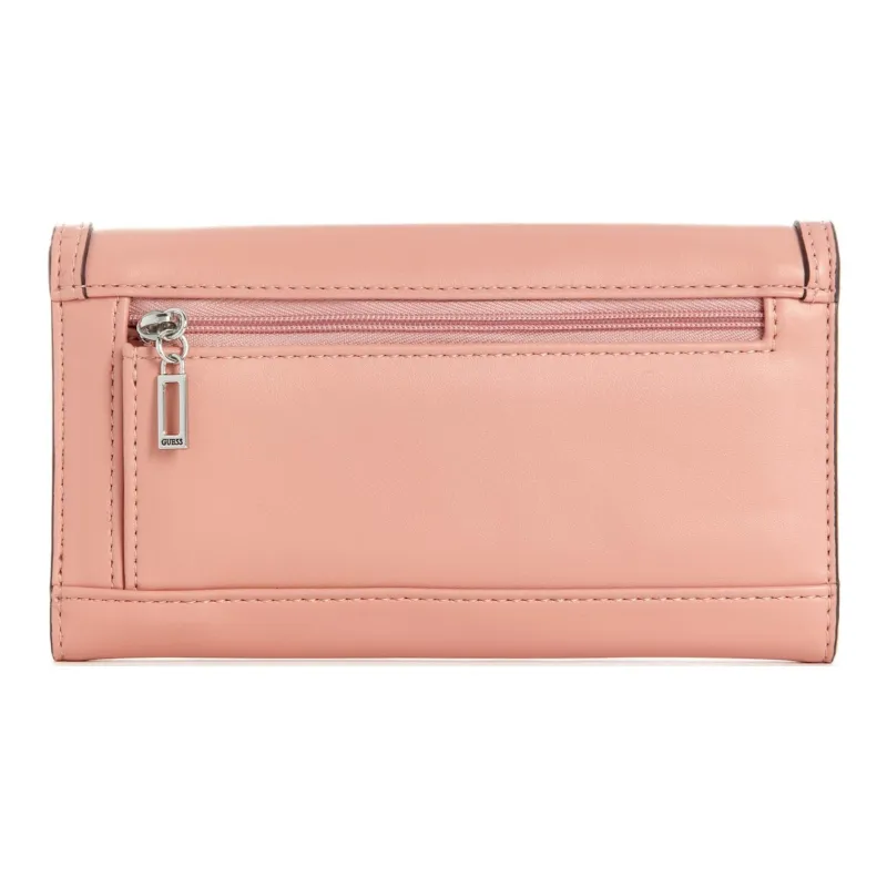 GUESS Artificial Leather Wallet Clutch Women's Pink-1