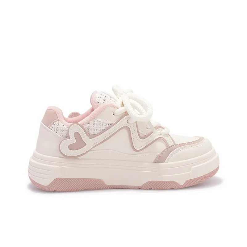 Miss Zhang Slip Resistant Cushioning Wear Resistant Height Increasing Low Top Skateboard Shoes Women's-1