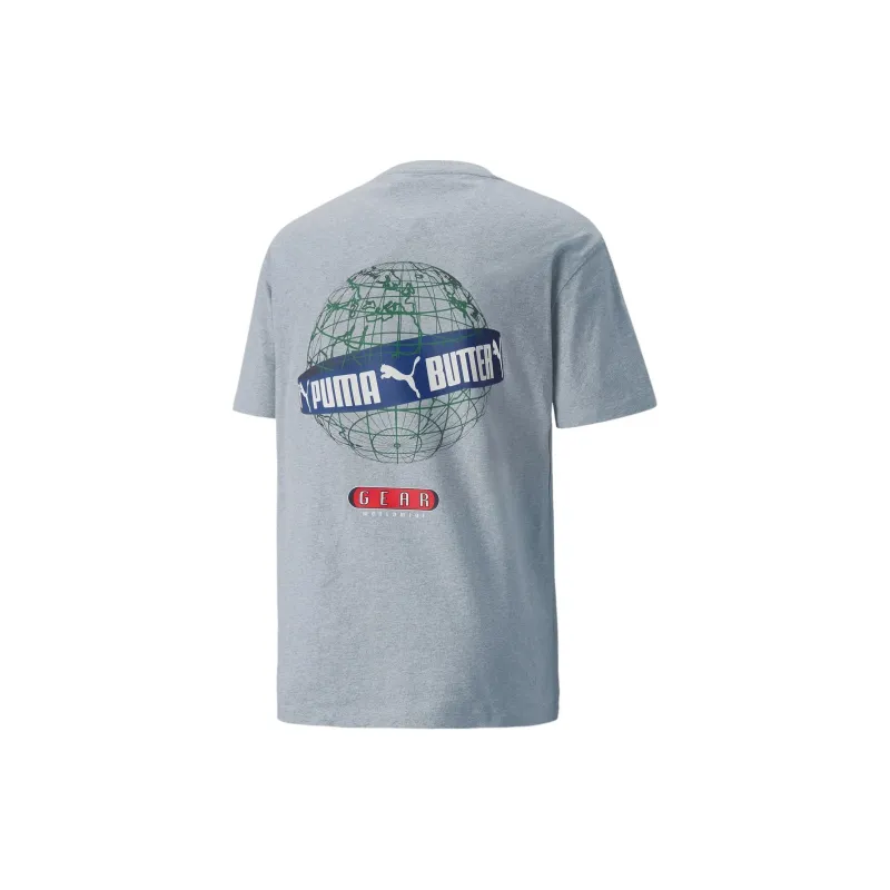 PUMA Butter Goods Co brand T Shirt Men's Gray-1