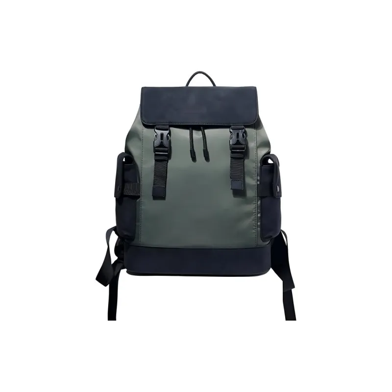 LARTIGENT Oxford Backpack Regular Men's Black/Green-3