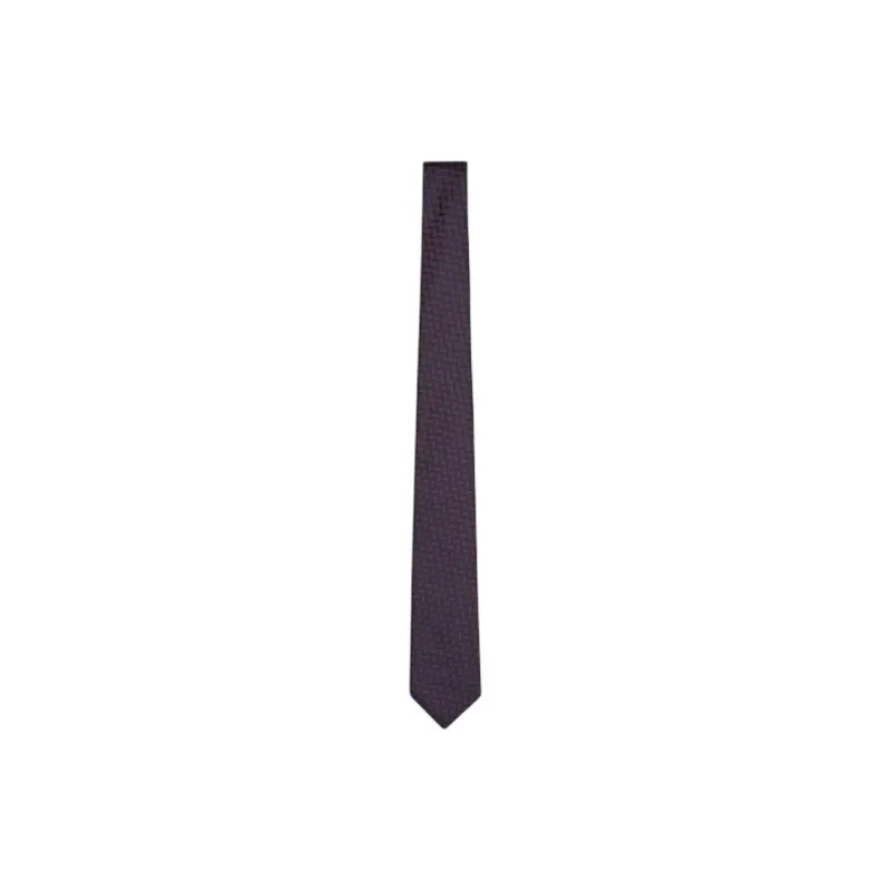 GIORGIO ARMANI Patterned-jacquard Tie-3