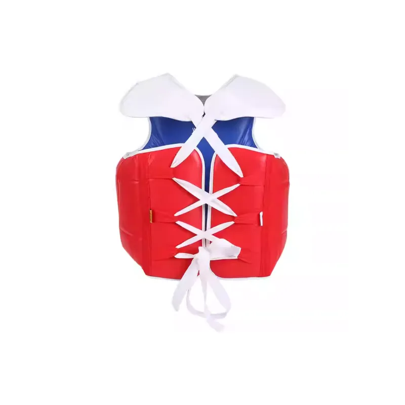 WESING Taekwondo Equipment Microfiber Fabric, Sponge Liner Unisex Red-1