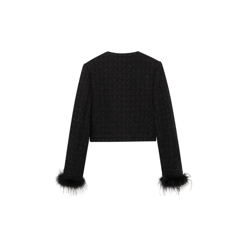 D'zzit Cropped Coat Women's Black-1