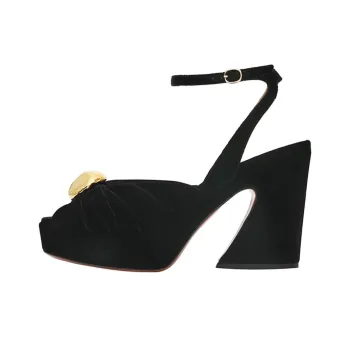 Zimmermann Gleam One Strap Sandals 12cm Women's Black