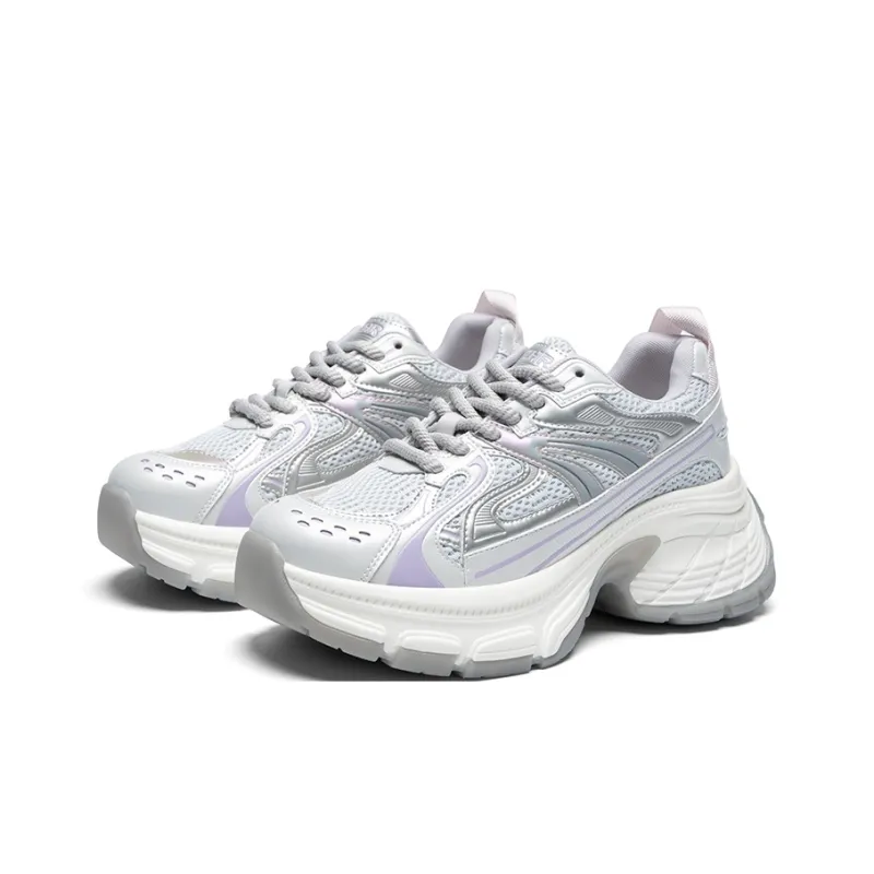 ZHR Shock Absorbers Slip Resistant Breathable Low Top Chunky Sneakers Women's-1