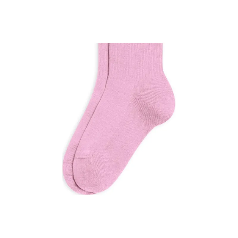 Balenciaga SS23 Mid Calf Socks Regular Fit Women's 1 Pack Pink-4
