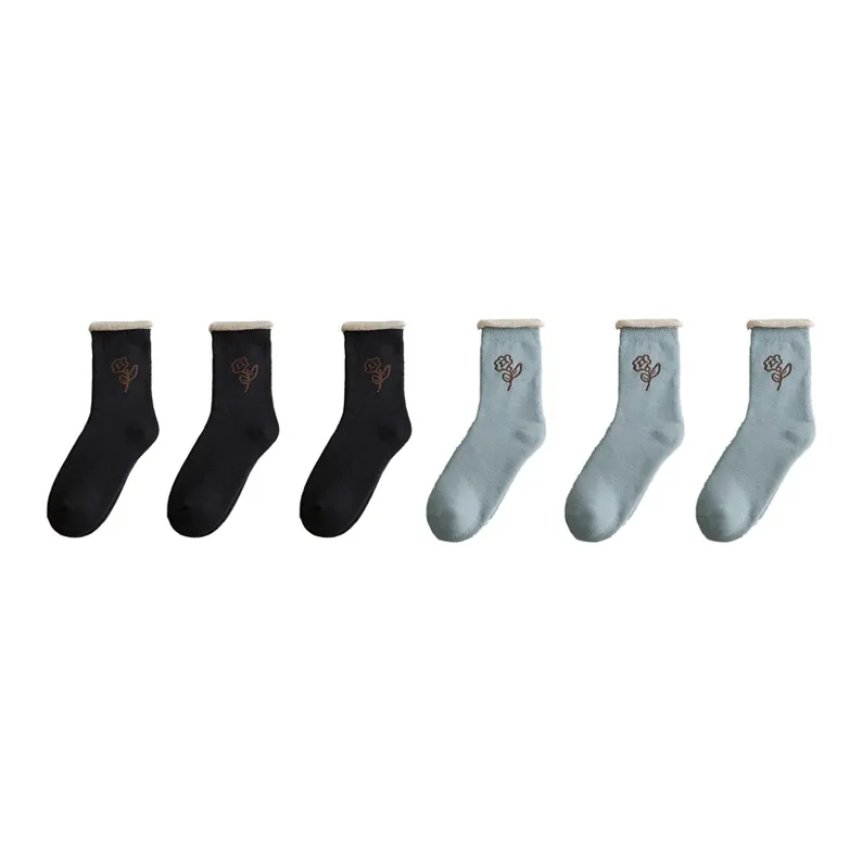 YUZHAOLIN Mid Calf Socks Women's Combo Set-11