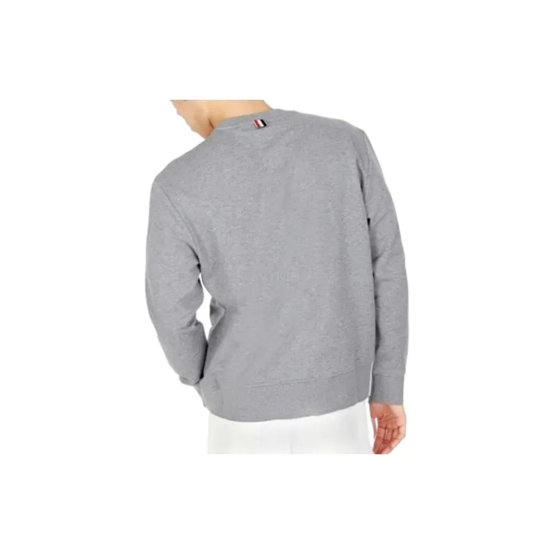 THOM BROWNE 4 Bar Striped Crewneck Sweatshirt-4