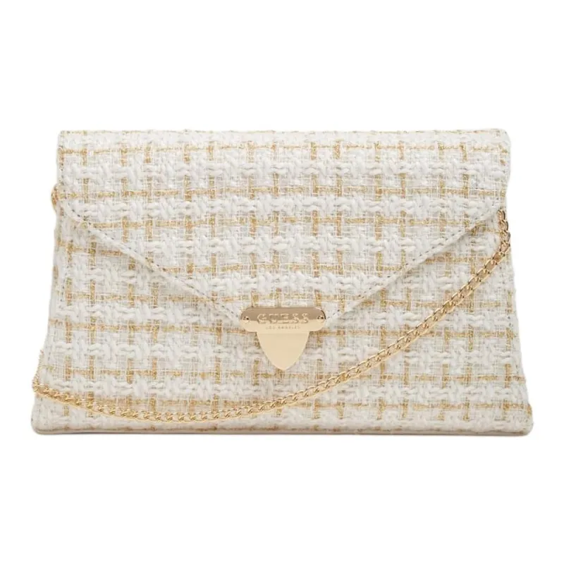 GUESS Artificial Leather Envelope Bag Shoulder Bag Crossbody Bag Mini Women's White-0