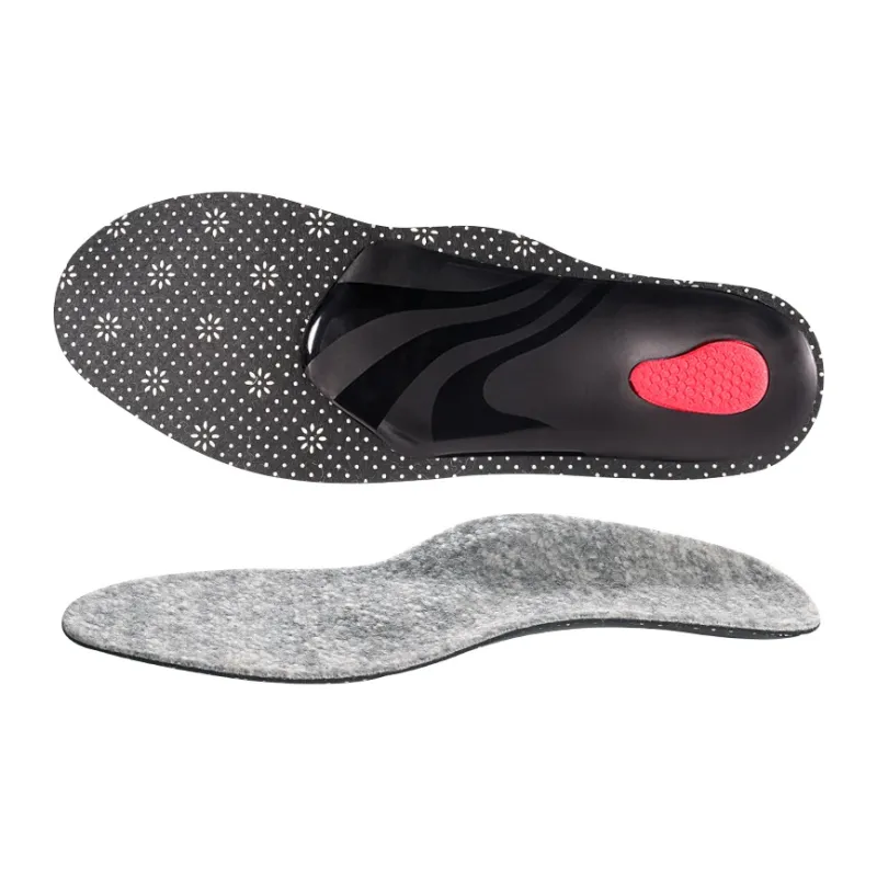 Maigaole Wool Felt Latex TPU Orthotic Pad Insoles Unisex-0