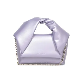 JW Anderson Calfskin One Shoulder Handbag Small Size Women's Lilac
