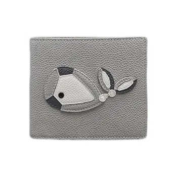 THOM BROWNE· Cow Leather Wallet Regular Men's Light Gray