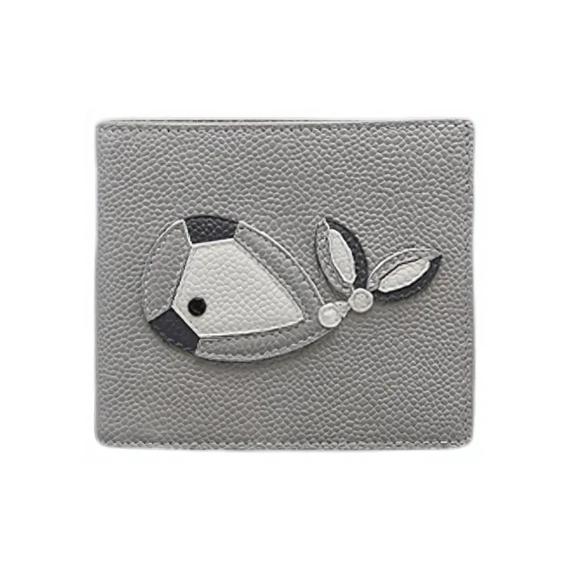 THOM BROWNE· Cow Leather Wallet Regular Men's Light Gray-0