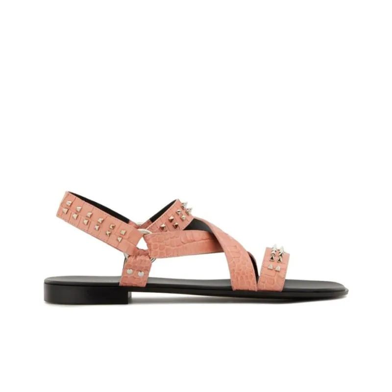 Giuseppe Zanotti/GZ Liam Studs Strap Sandals Men's Pink-1
