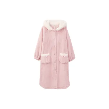 Aannsfam Bath Robes Women's Pink