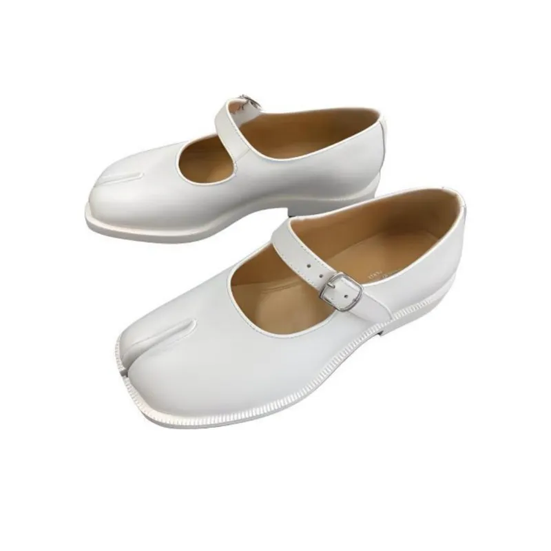Maison Margiela Tabi Casual Single Shoes Women's White-2