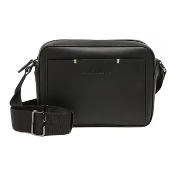 LONGCHAMP Leather Camera Bag, Shoulder Bag, Crossbody Bag Men's Black