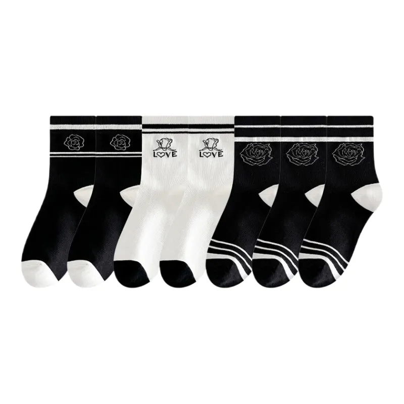 Lan Miao Mid Calf Socks Women's 7 Pack-2