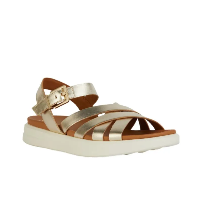 GEOX One Strap Sandals Women's Light Gold-1