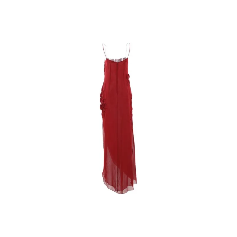 Blumarine Rose embroidered Maxi Dress-1