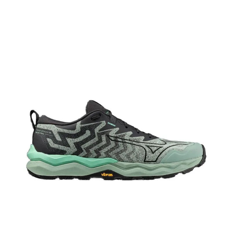 Mizuno Wave Daichi 8 Trail Anti-Slip Wear-Resistant Low-Top Running Shoes Men's Gray Green-1