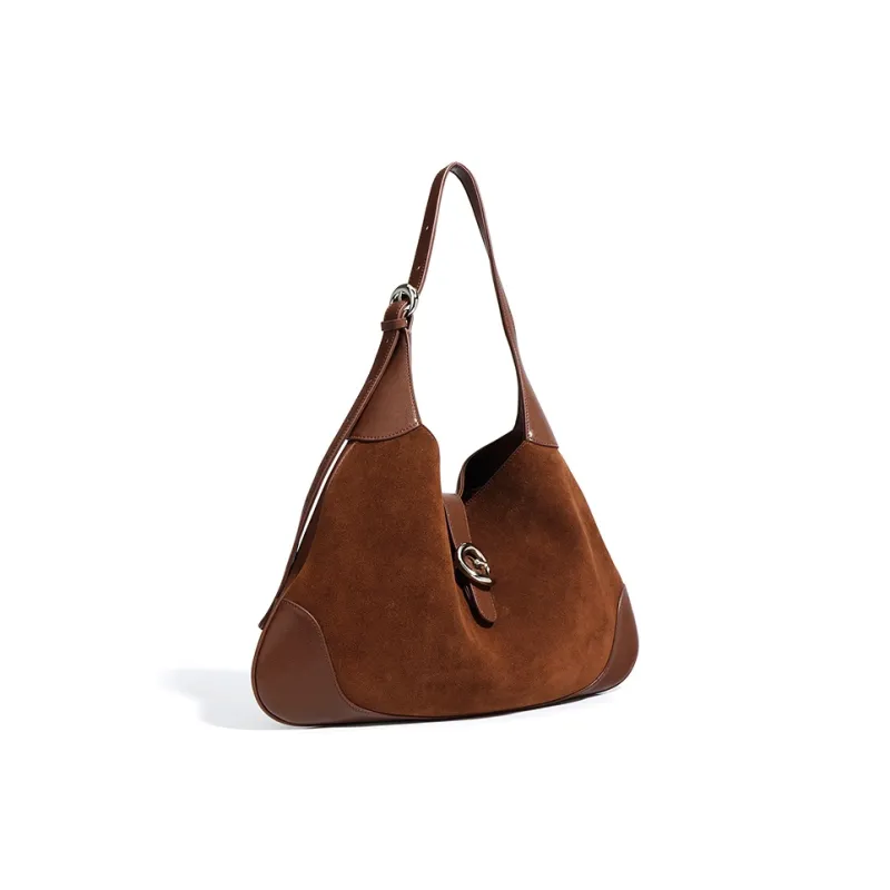 FAIRWHALE Matte Cowhide Leather Shoulder Bag Regular Women's Multicolor-1