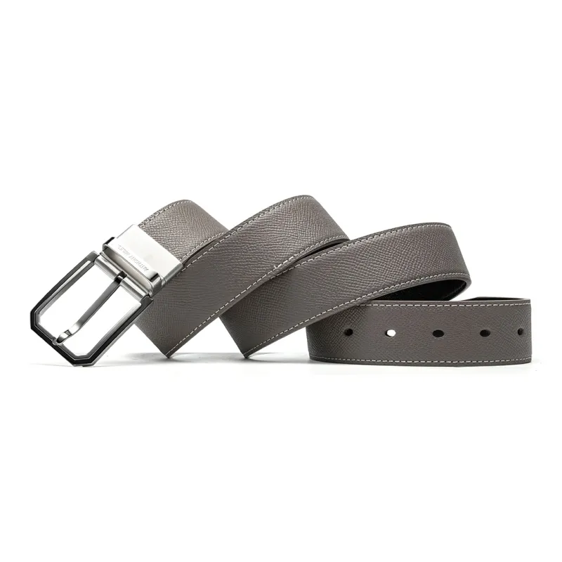 Anthony Miles Cow Leather Leather Belts Men's 3.4cm-2