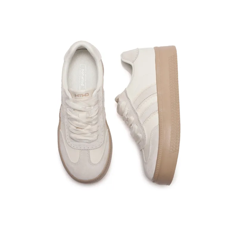 Hotwind Cream Lace Series Low Top Skateboard Shoes Women's-5