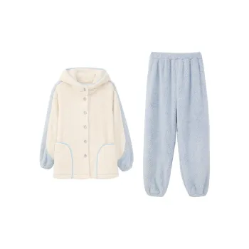 Aannsfam Pajama Set Women's Cream Yellow