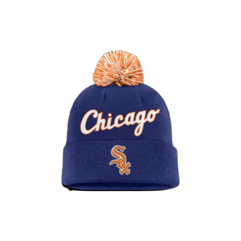 Nike Chicago White Sox Peak Men's Nike Mlb Cuffed Pom Beanie-0
