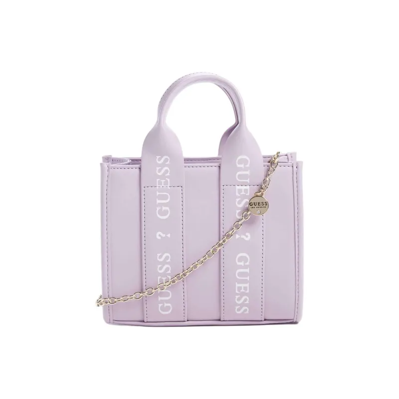GUESS Artificial Leather Shoulder Bag Crossbody Bag Handbag Mini Women's Light Purple-0