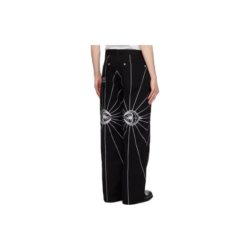 THUG CLUB Jeans Unisex Black-4