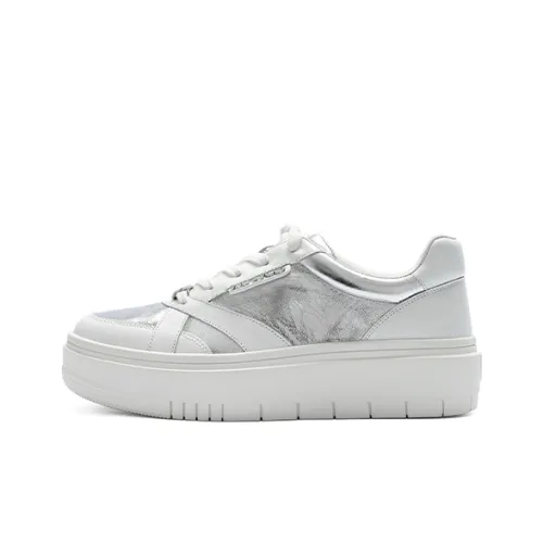 CINDY C ERIC Low Top Skateboard Shoes Women's White