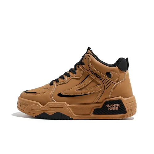 HUANQIU Anti Slip Wear Resistant High Top Casual Shoes Men's
