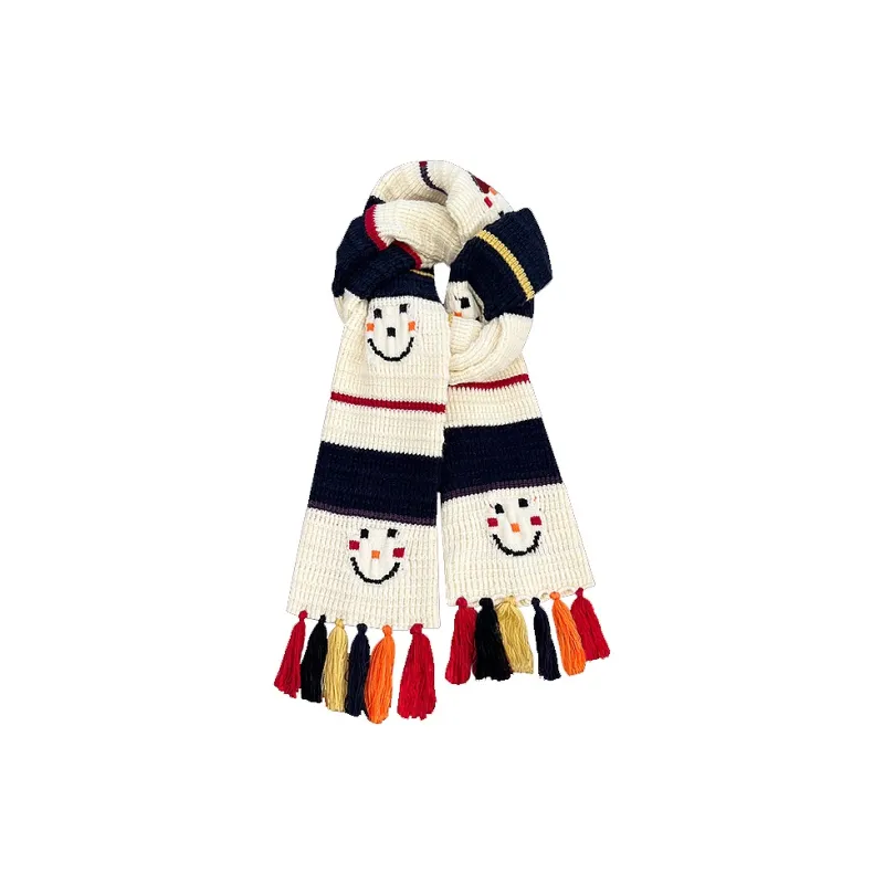 STUFFER Yarn Knit Scarves Unisex-5