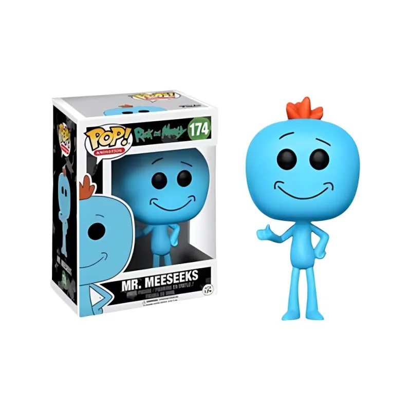 Funko POP! Collection ANIMATION Rick And Morty Mr Meeseeks Chibi Figures-3