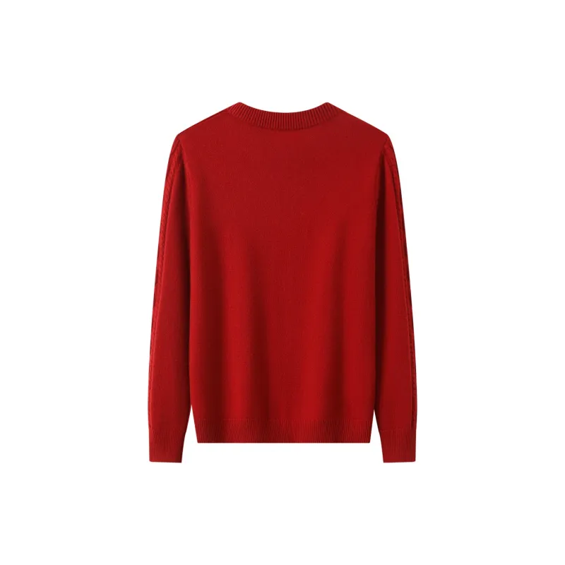 H YXIANG Cashmere Sweater Women's-5