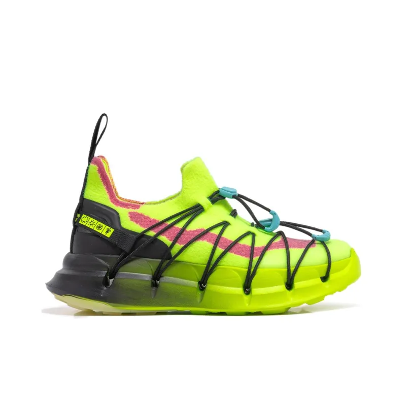 CARBONSTAR PRO Core Series Cushioned Wear Resistant Breathable Low Top Sprint Running Shoes Unisex Yellow Green-1