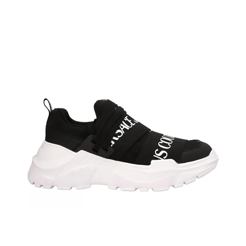 VERSACE JEANS Speedtrack Low Top Casual Shoes Men's Black White-1