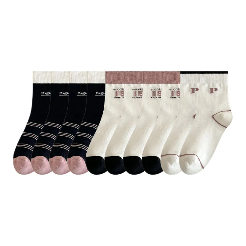 Lan Miao Mid Calf Socks Women's 10 Pack-2
