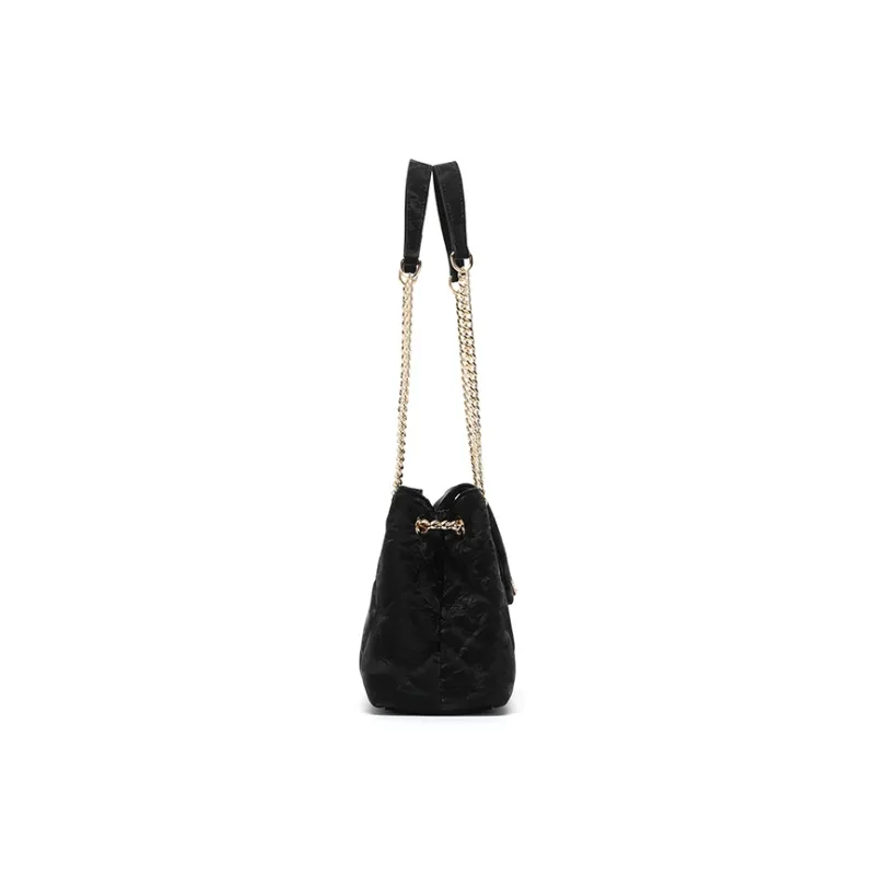 BETTINA VIVIAN PU Shoulder Bag, Crossbody Bag Regular Women's Black-5