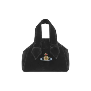 Vivienne Westwood Cotton Shoulder Bag, Crossbody Bag, Handbag Mini Women's Black