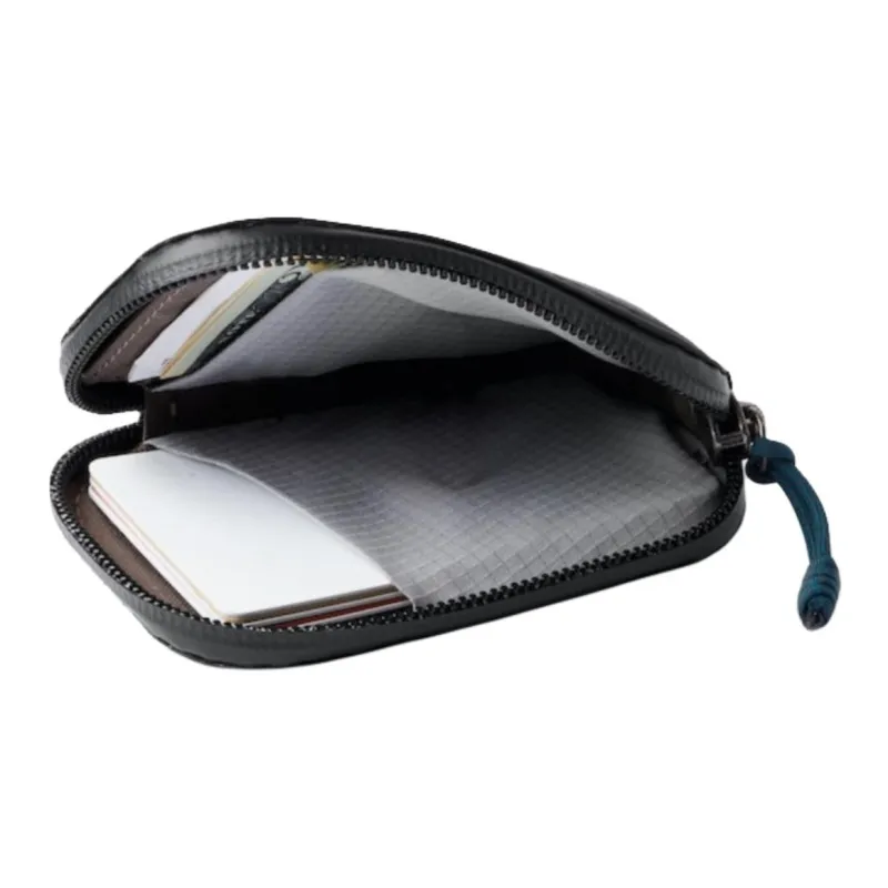 BELLROY Leather Card Holder Men's Chen Xuan Black/Maple Leaf Brown-2